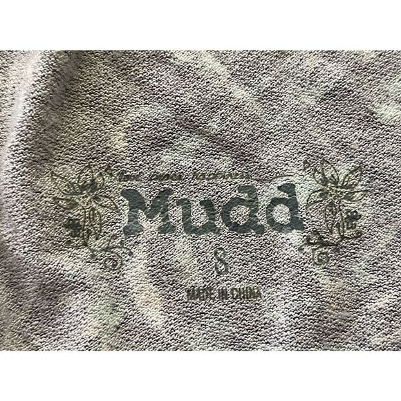 MUDD COLD SHOULDER ASYMMETRICAL HEM TOP BLOUSE PURPLE PAISLEY PRINT - Picture 7 of 9